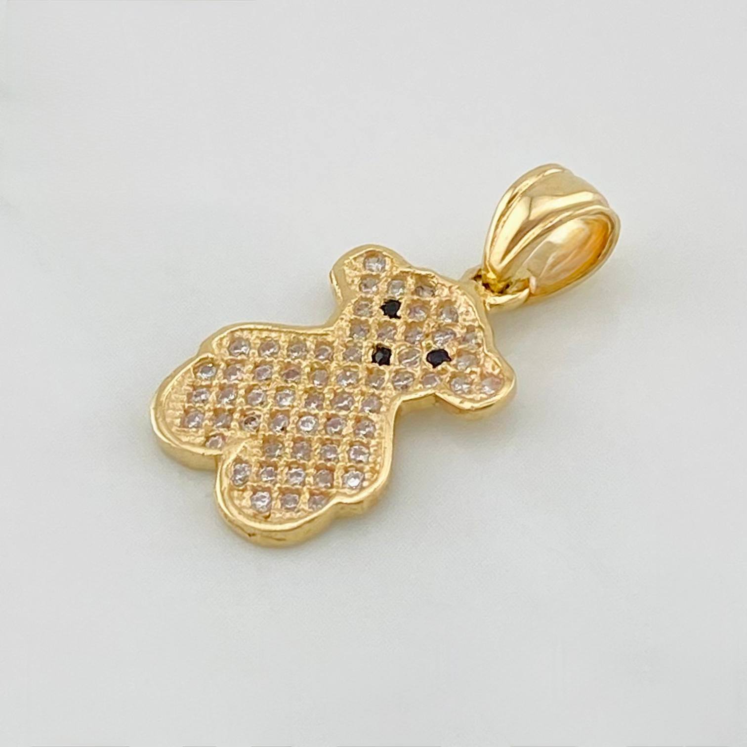 Dije Oso Ts 1.75g / 3/4 in Oro Amarillo 18K