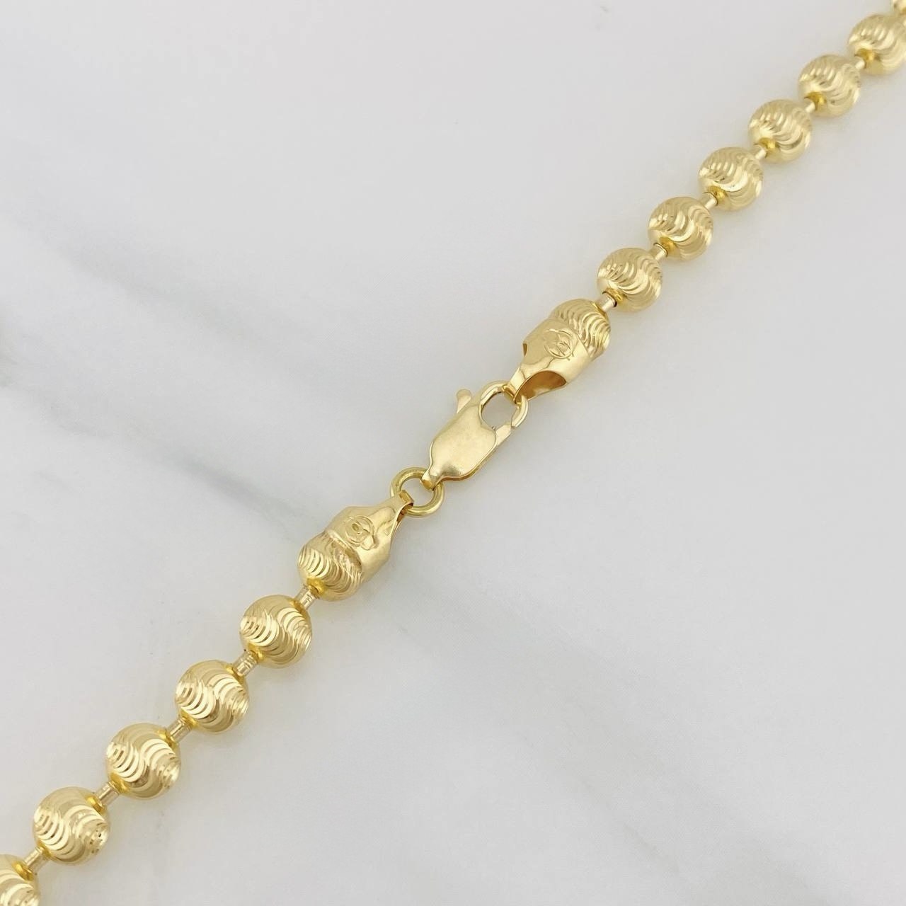 Cadena Militar Media Luna 13.9g / 18 1/2 in / 4mm Oro Amarillo 18K