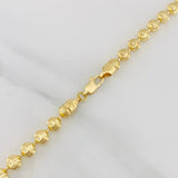 Cadena Militar Media Luna 13.75g / 18 1/2 in / 4mm Oro Amarillo 18K