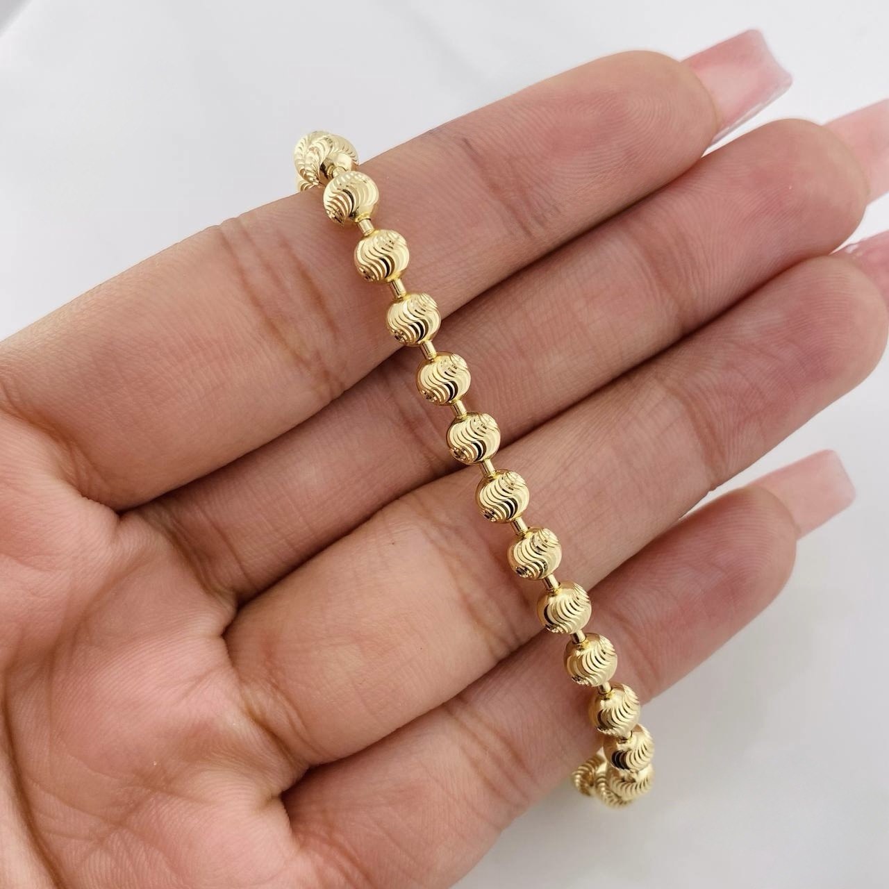 Cadena Militar Media Luna 13.9g / 18 1/2 in / 4mm Oro Amarillo 18K