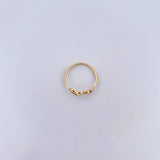 Anillo Corazon Doble 1.4gr / T5 3/4 / Liso Oro Amarillo 18K &