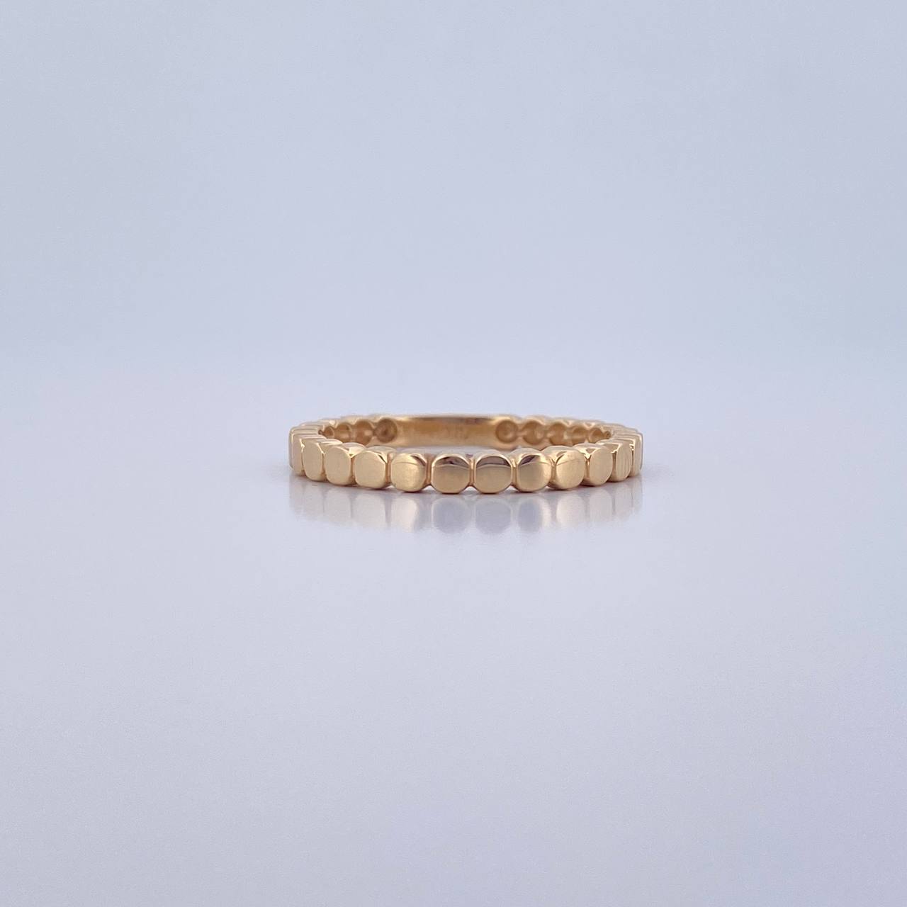 Anillo Argolla Circulos 2.7gr / T7 / Liso Oro Amarillo 18K &