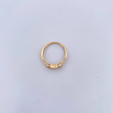 Infinity Ring 2.1gr / T5 / White Zircons 18K Yellow Gold &
