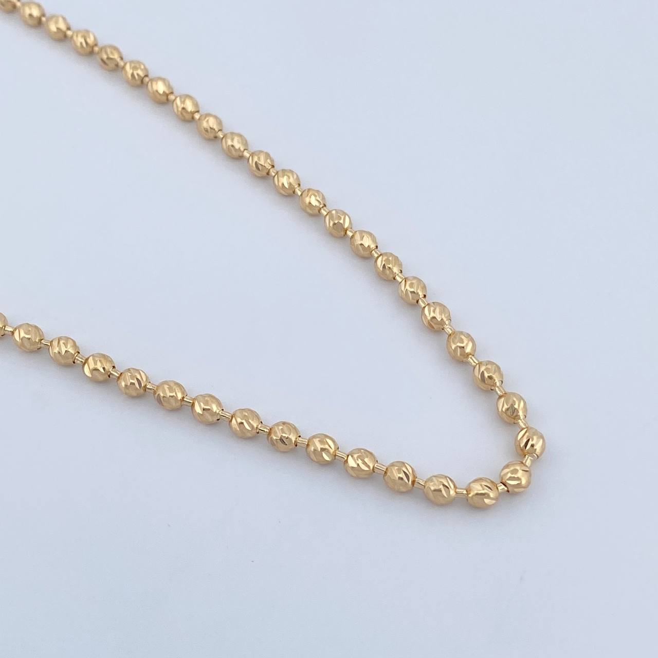 Cadena Militar 19.4gr / 61.5cm / 3mm Oro Amarillo 18K $