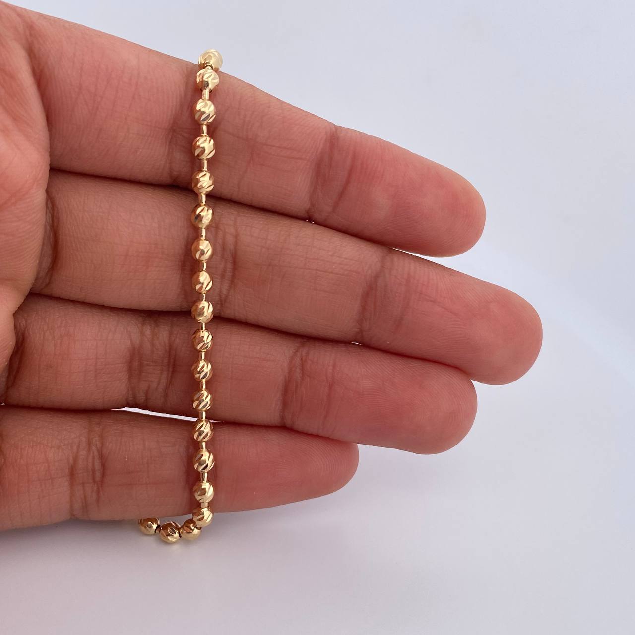 Cadena Militar 19.4gr / 61.5cm / 3mm Oro Amarillo 18K $