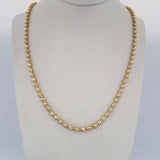 Military Chain 19gr / 61.3cm / 3mm 18K Yellow Gold $