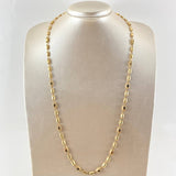 Rustic Intercalated Chain 11.9gr / 65cm / 18K Gold