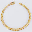 Cuban Links Bracelet Monaco 7.6gr / 7 3/4 in / 5.2mm Yellow Gold +4 18K *