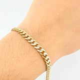 Cuban Links Bracelet Monaco 7.6gr / 7 3/4 in / 5.2mm Yellow Gold +4 18K *