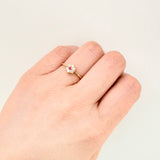 Anillo Flor Seis Pétalos 1.5gr / T7 / Oro Amarillo 18K