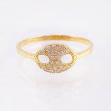 Anillo GC Tupido 1.45gr / T7 / Oro Amarillo 18K