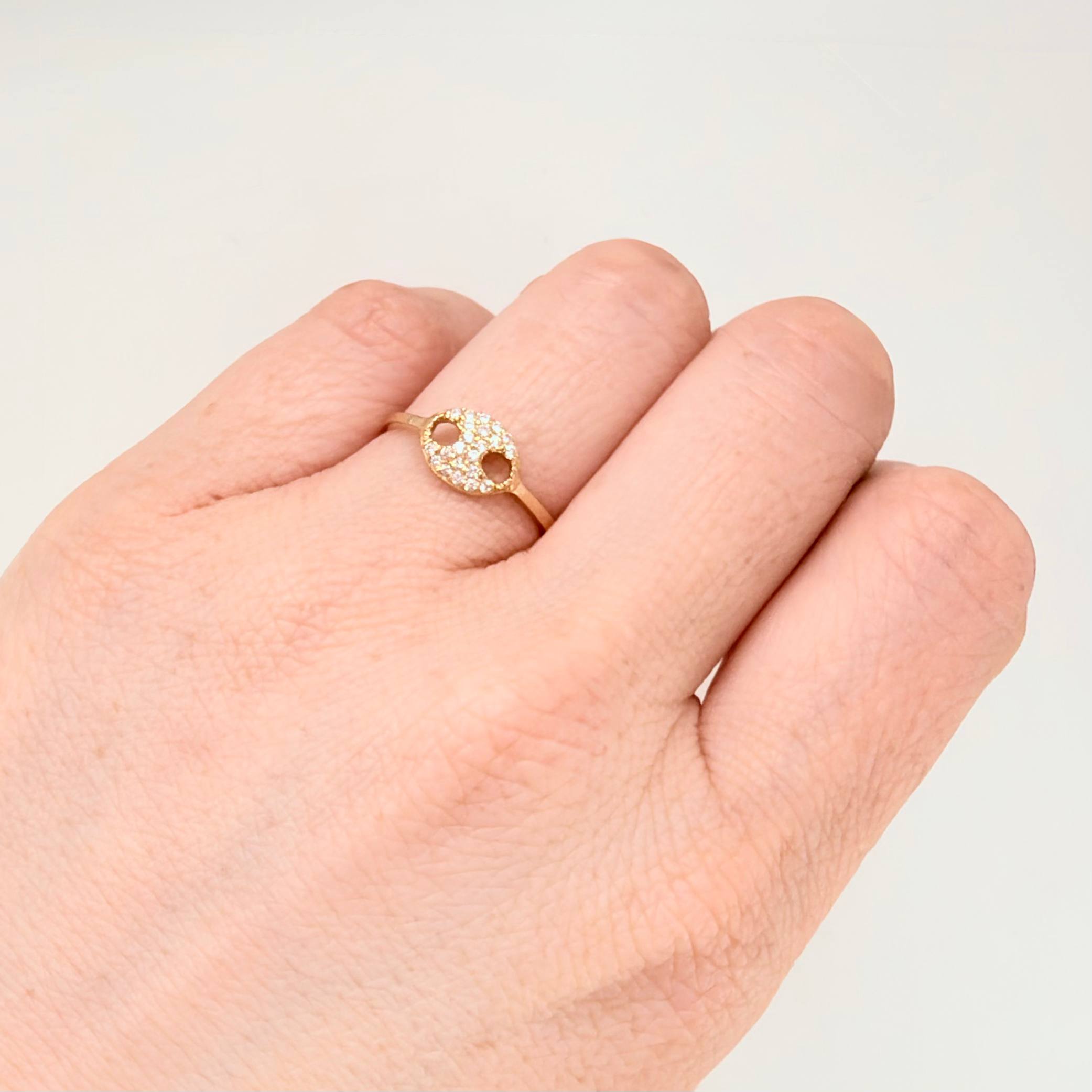 Anillo GC Tupido 1.45gr / T7 / Oro Amarillo 18K