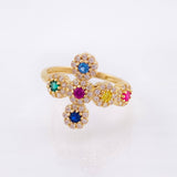 Dense Cross Ring 2.65gr / T6 1/2 / Yellow Gold 18K ©