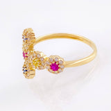 Dense Cross Ring 2.65gr / T6 1/2 / Yellow Gold 18K ©