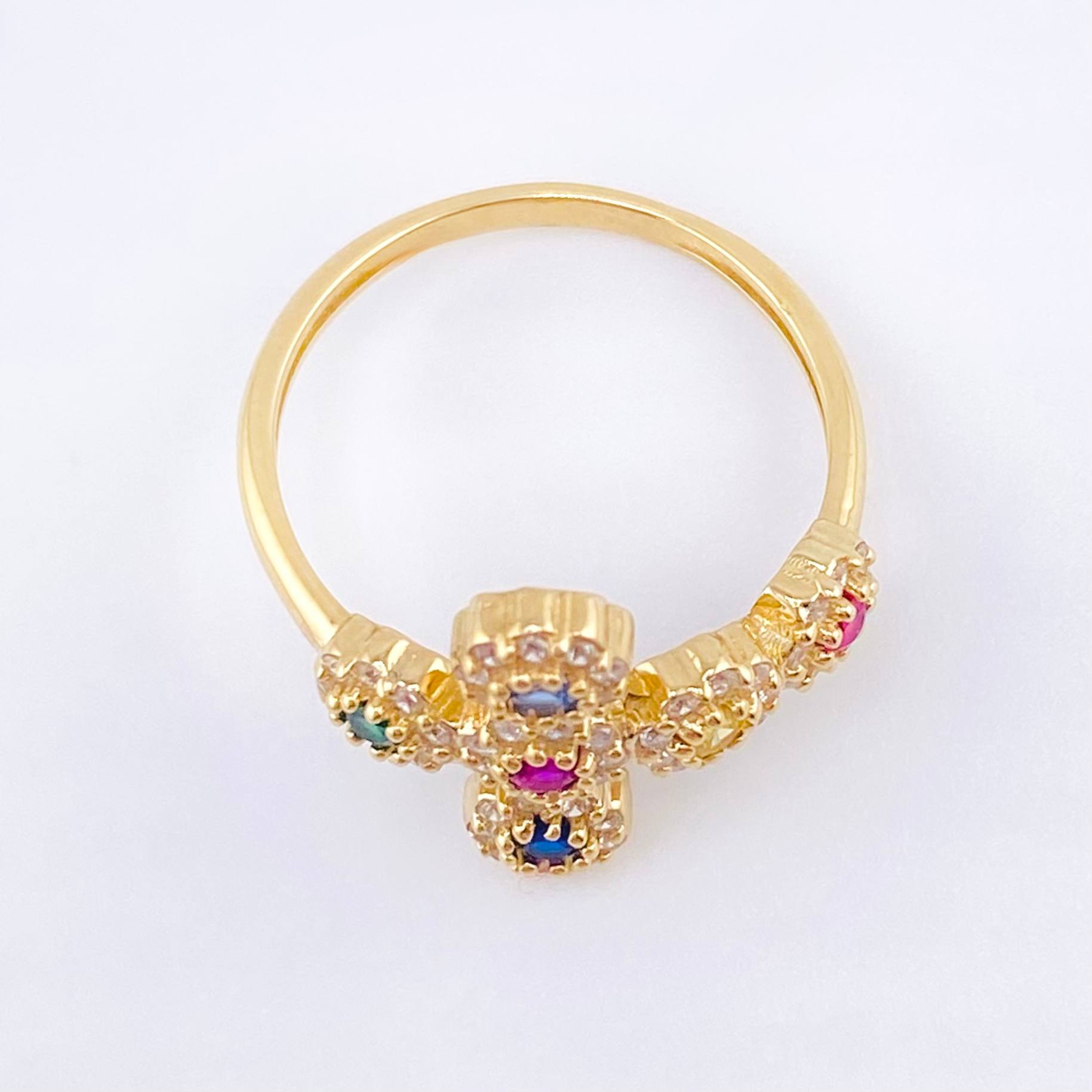 Dense Cross Ring 2.65gr / T6 1/2 / Yellow Gold 18K ©