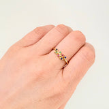 Anillo Espiga De Trigo 2gr / T8 / Oro Amarillo 18K
