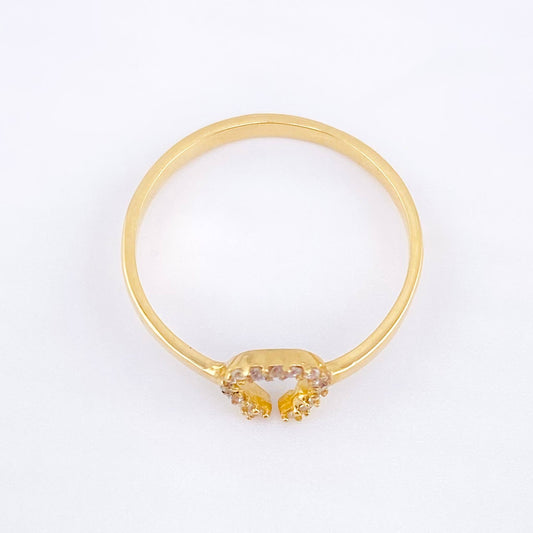 Anillo Herradura Omega 1.5 g / T8 Oro Amarillo 18K