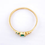 Solitaire Delicate Flowers Ring 1gr / T6 1/2 / 18K Yellow Gold