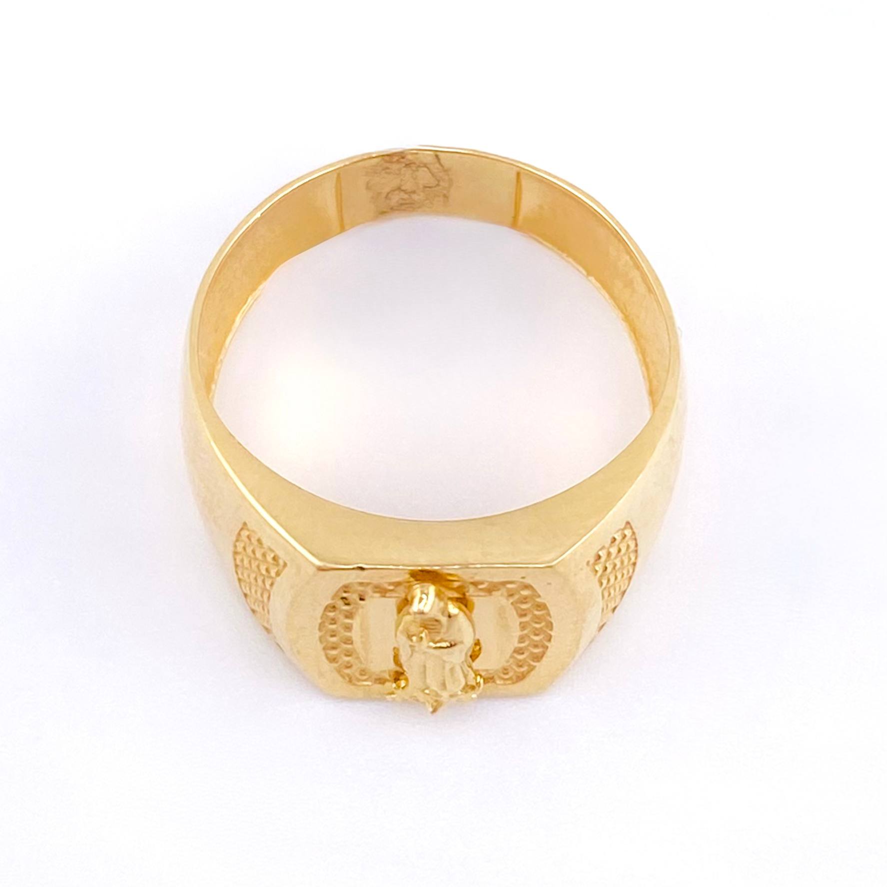 Anillo Sello Virgen Guadalupe 2.85gr / T6 1/2 / Oro Amarillo 18K