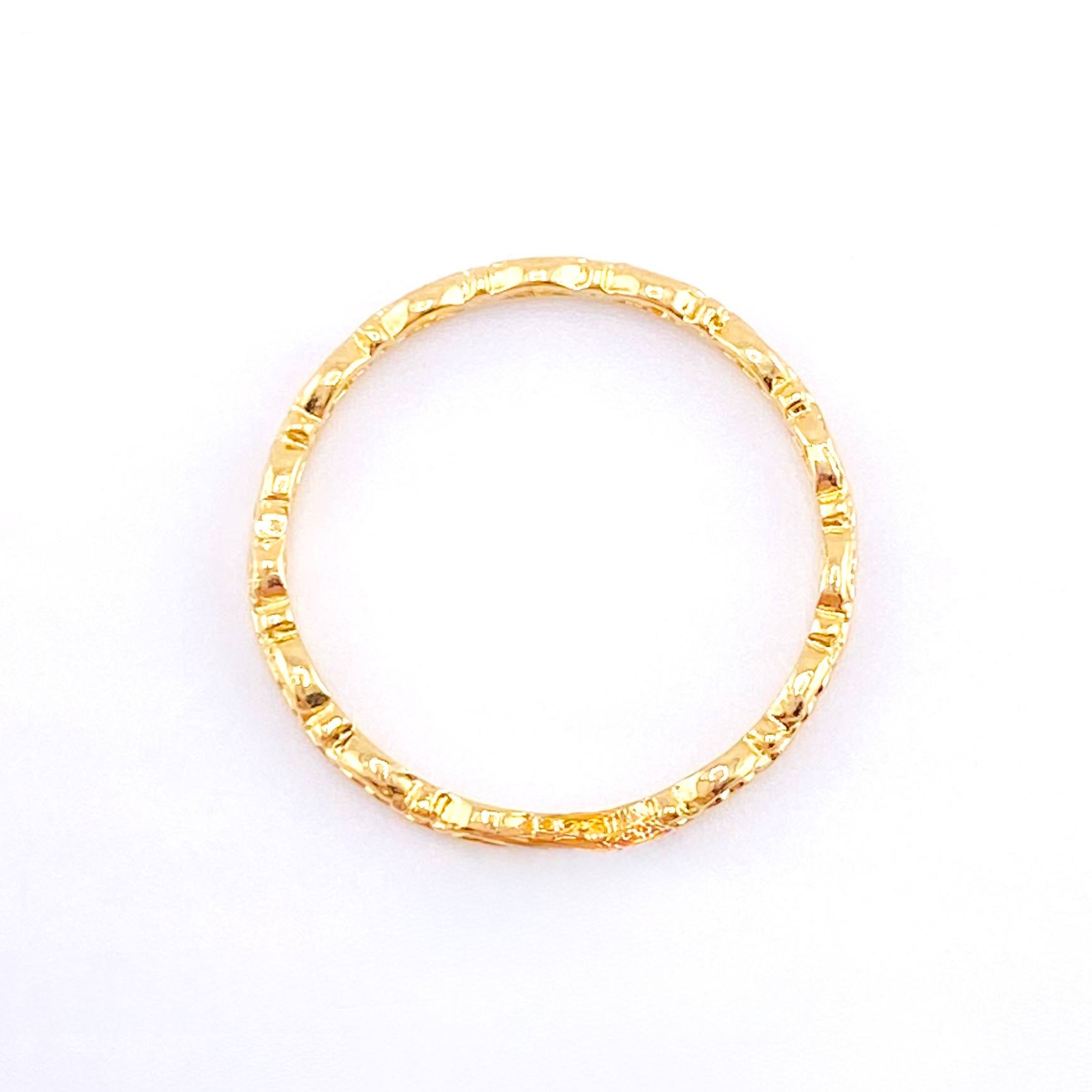 Anillo Carril De Cortinas 1.15gr / T6 1/2 / Oro Amarillo 18K