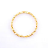 Anillo Carril De Cortinas 1.15gr / T6 1/2 / Oro Amarillo 18K