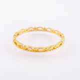 Anillo Carril De Cortinas 1.15gr / T6 1/2 / Oro Amarillo 18K