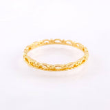 Anillo Carril De Cortinas 1.15gr / T6 1/2 / Oro Amarillo 18K