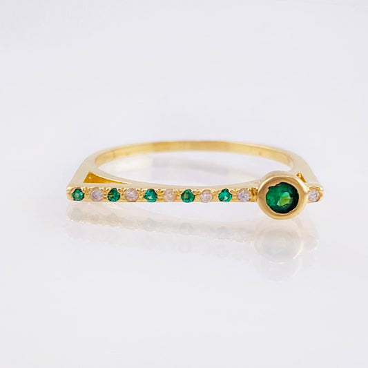 Scepter Plateau Ring 1.55gr / T6 1/4 / Yellow Gold 18K ©