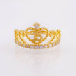 Quinceañera Crown Ring 2.55gr / T6 1/2 / 18K Yellow Gold