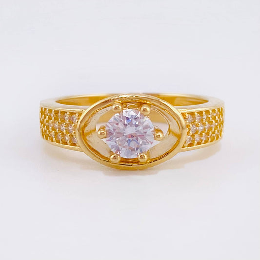 Eye of Raj Ring 5.45gr / T7 / Yellow Gold 18K *