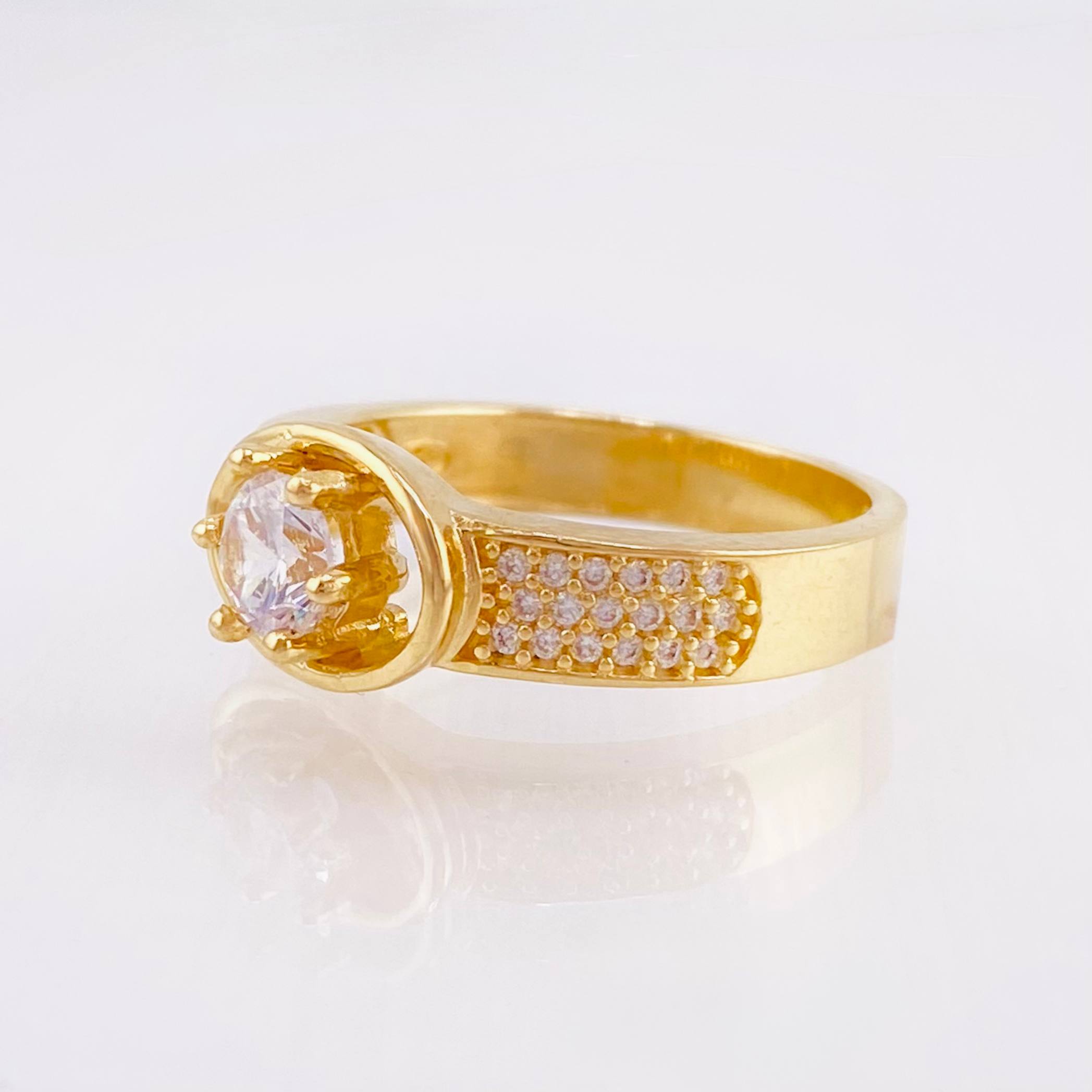 Anillo Ojo De Raj 5.45gr / T7 / Oro Amarillo 18K *