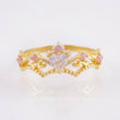 Anillo Tiara Red Corazón 2.5gr / T7 1/4 / Oro Amarillo 18K *