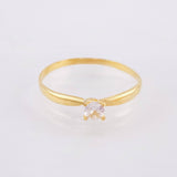Anillo Solitario 1.25gr / T8 1/4 / Oro Amarillo 18K *