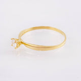 Anillo Solitario 1.25gr / T8 1/4 / Oro Amarillo 18K *