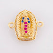 Herraje Virgen Guadalupe 1.1gr / 1/2 in / Oro Amarillo 18K *