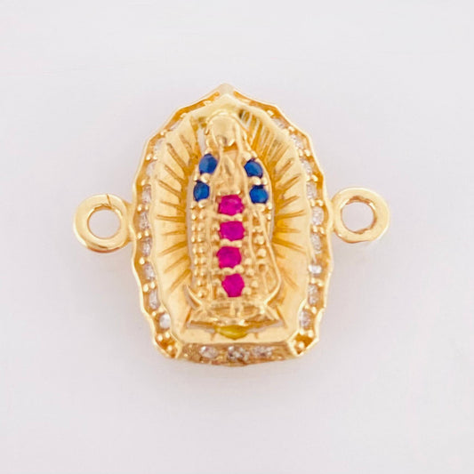 Herraje Virgen Guadalupe 1.1gr / 1/2 in / Oro Amarillo 18K *