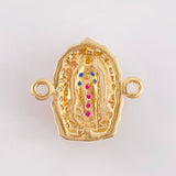Herraje Virgen Guadalupe 1.1gr / 1/2 in / Oro Amarillo 18K *