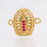Herraje Virgen Guadalupe 1.25gr / 1/2 in / Oro Amarillo 18K *