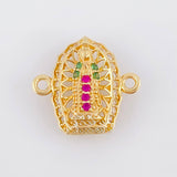 Herraje Virgen Guadalupe 1.25gr / 1/2 in / Oro Amarillo 18K *