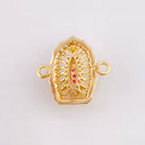 Herraje Virgen Guadalupe 1.25gr / 1/2 in / Oro Amarillo 18K *