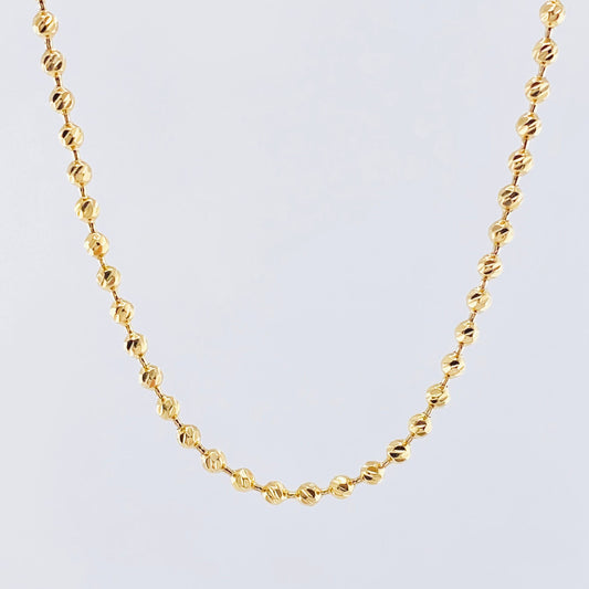 Cadena Militar 17.75gr / 23 1/2 in / 3mm Oro Amarillo Nac.Esp. 18K ©