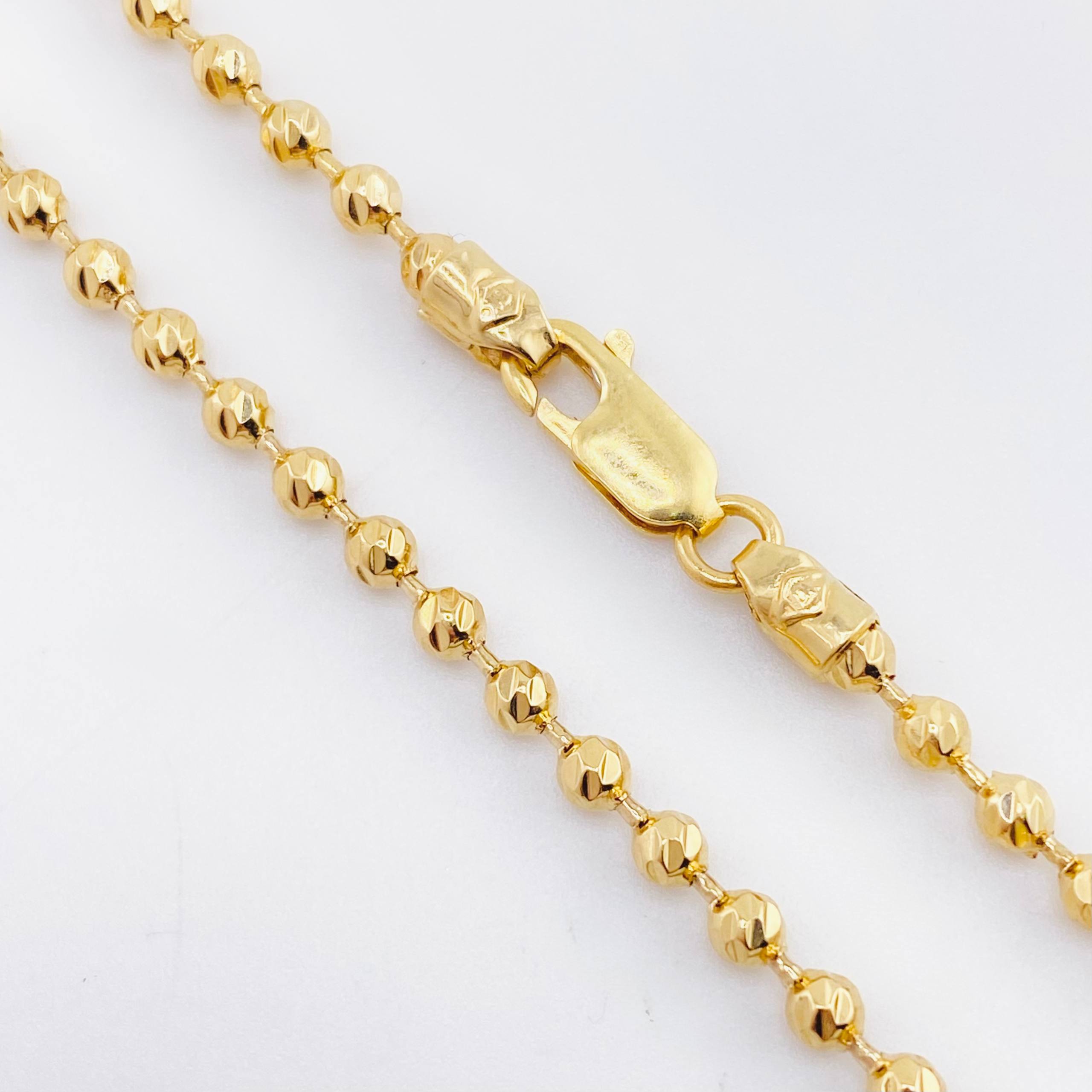 Cadena Militar 12.75 g / 18 1/4 in / 3 mm Oro Amarillo 18K