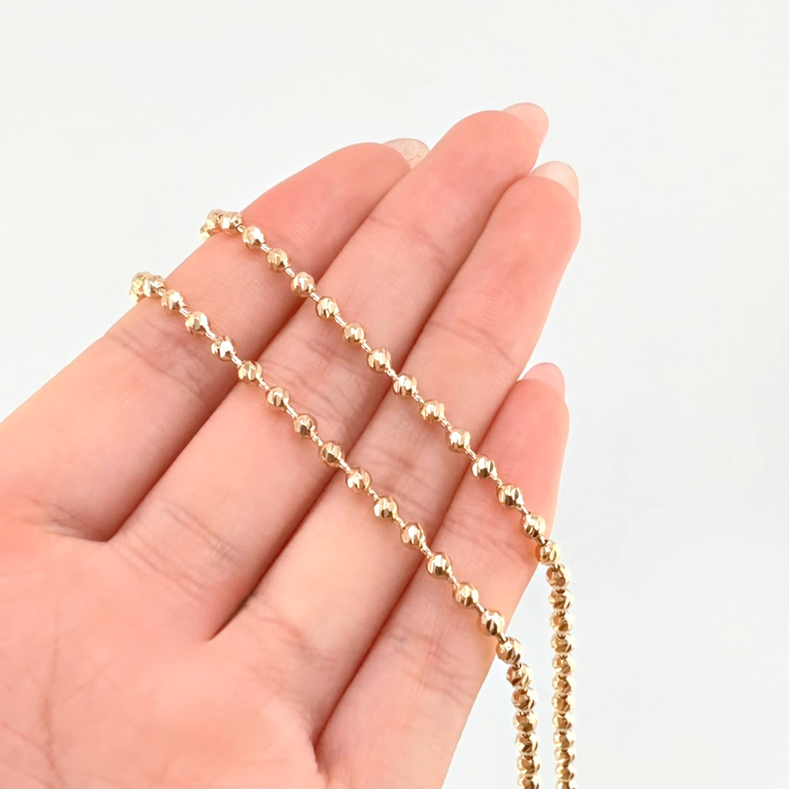 Cadena Militar 12.75 g / 18 1/4 in / 3 mm Oro Amarillo 18K