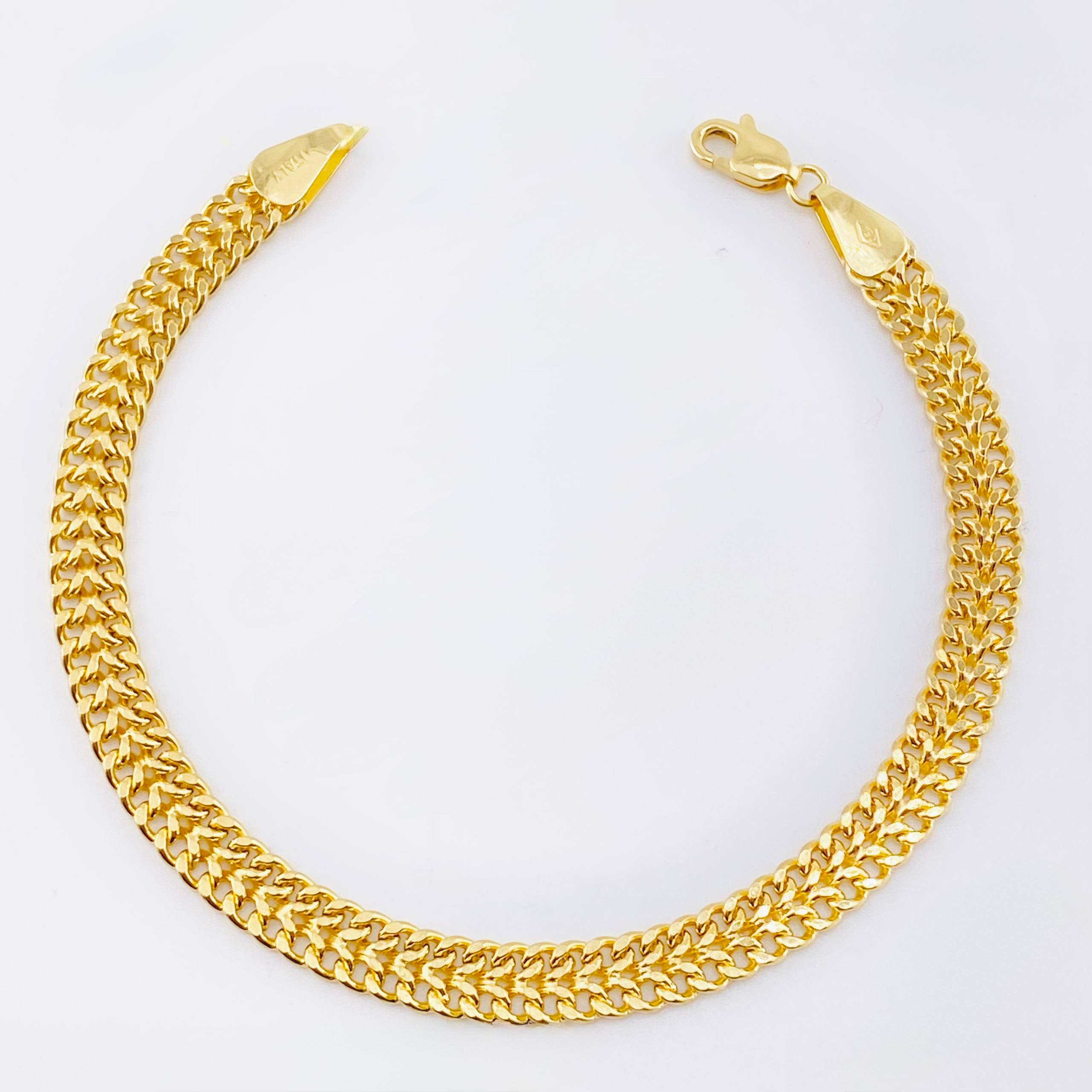 Pulso Sedusa Rectancular 5.2gr / 7 1/4 in / 5.7mm Oro Amarillo +3 18K