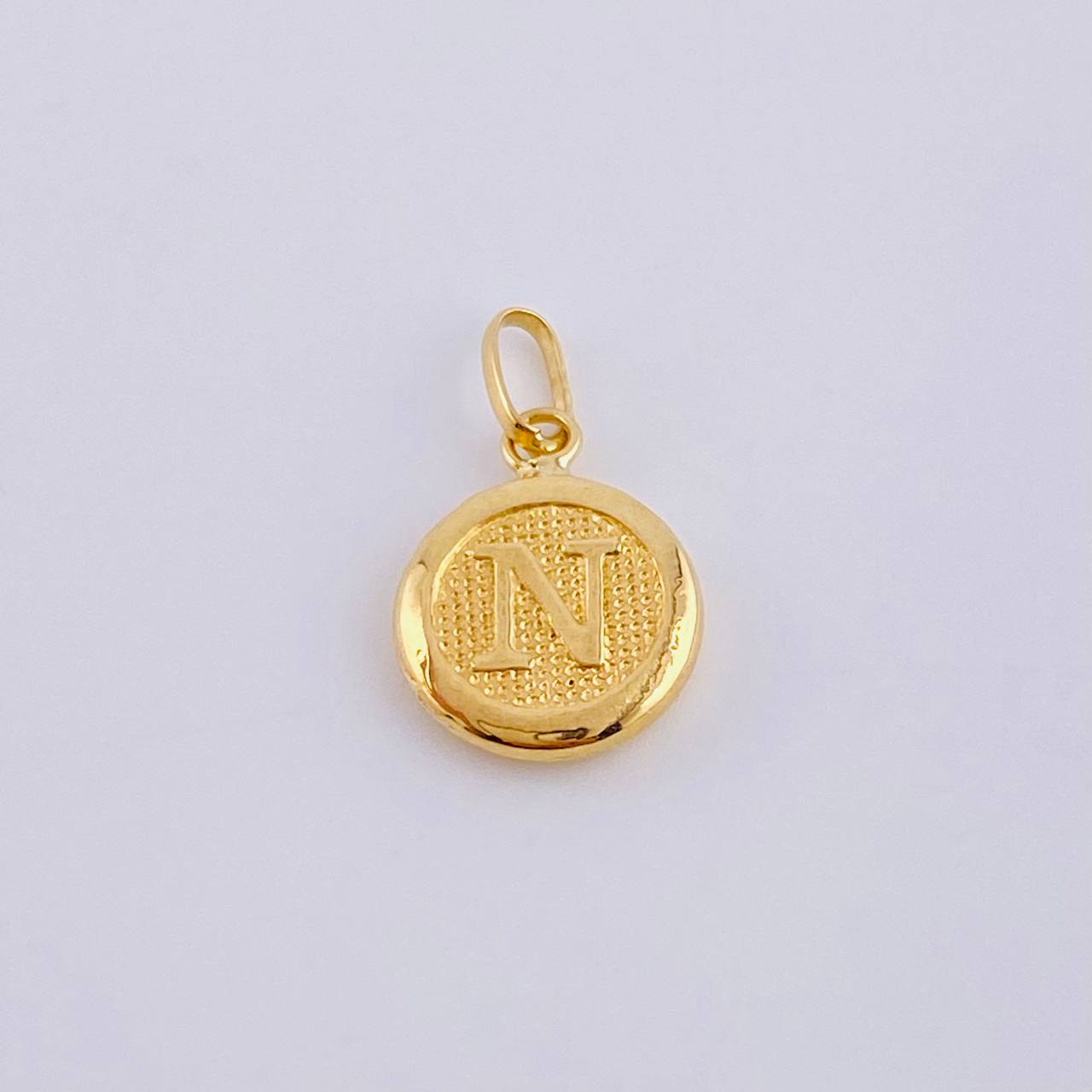 Pendant Letter N 0.4 g / 3/4 in Yellow Gold 18K