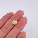 Pendant Letter N 0.4 g / 3/4 in Yellow Gold 18K