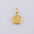 Dije Letra J 0.45 g / 3/4 in 18K
