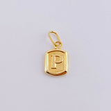 Dije Letra P 0.4 g / 1/2 in Oro Amarillo 18K