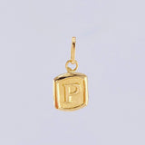 Dije Letra P 0.4 g / 1/2 in Oro Amarillo 18K