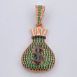 Pendant Money Bag 4.3gr / 3.3cm (1.3in) / 18K Gold $